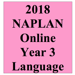2018 Kilbaha Interactive NAPLAN Trial Test Language Year 3